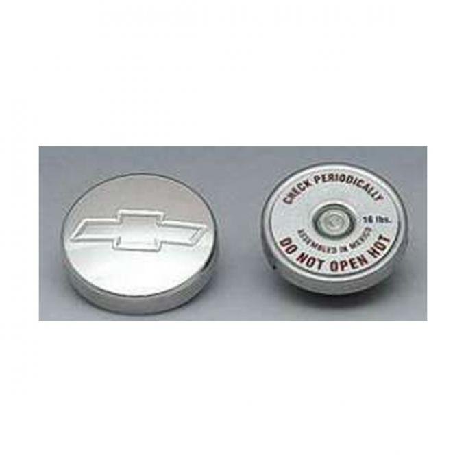 Nova Radiator Cap, Aluminum, With Bowtie Logo, 1962-1979