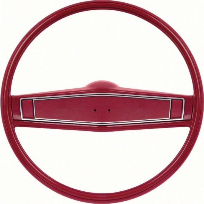 Nova Steering Wheel Kit, Standard, Red with Red Shroud, 1969-1970