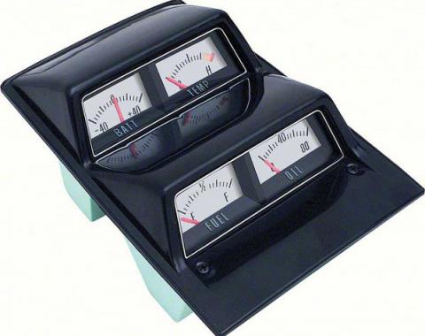 Nova Gauge Assembly, Console, Silver, 1968-1974