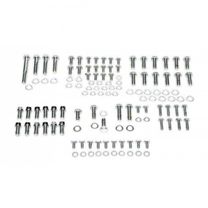 Nova Engine Bolt Kit, Big Block, Stainless Steel, For Cars With Exhaust Headers, 1967-1969