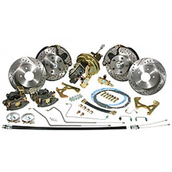 Nova Power Disc Brake Conversion Kit, Complete, 4Wheel, Drop Spindles