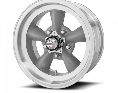 American Racing Torq-Thrust D Gray Wheel W/ Machine Lip, 15X6