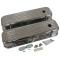 Chevy Big Block Valve Covers, Ball Milled Polished Aluminum, 1965-1995