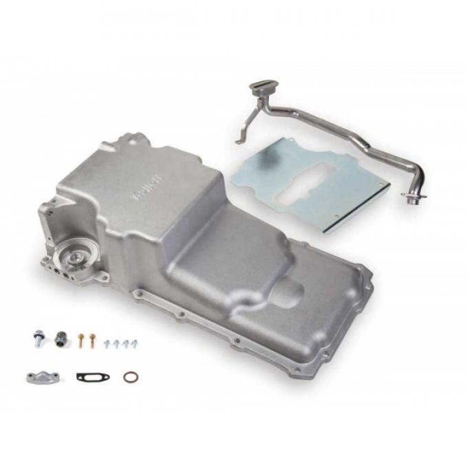 Chevy - Holley LS Retrofit Oil Pan, Cast, 1958-1987