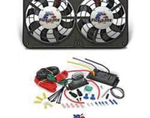 Nova Fan Kit, Dual Electric, Flex-A-Lite, 12", 500CFM