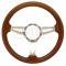 Nova And Chevy II Steering Wheel, Volante S9, Walnut Wood Finish, 1962-1979