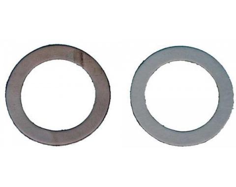 Nova Steering Spindle To Brake Backing Plate Seals, Leather, 1967-1969