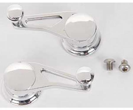 Nova Vent Window Handles, Billet Aluminum, 1962-1979