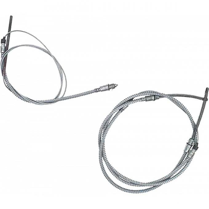 Nova Parking Brake Cable Set, Steel, 1962-1965