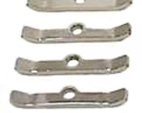 Chevy II or Nova Valve Cover Retainer Set, Small Block, Chrome, 1962-1979