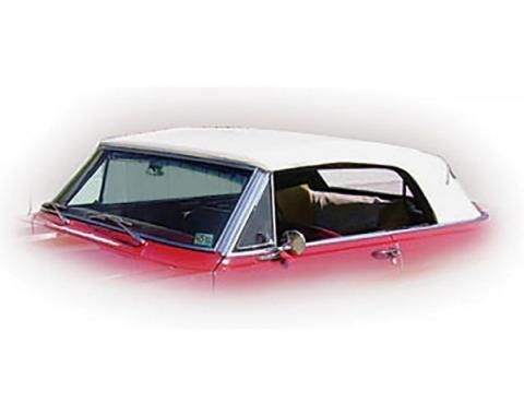 Nova Chevy II Convertible Top With Fixed Plastic Window, Vinyl, 1962-1963