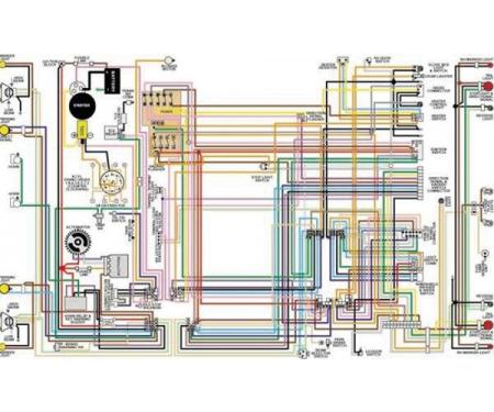 Nova Color Laminated Wiring Diagram, 1962-1974