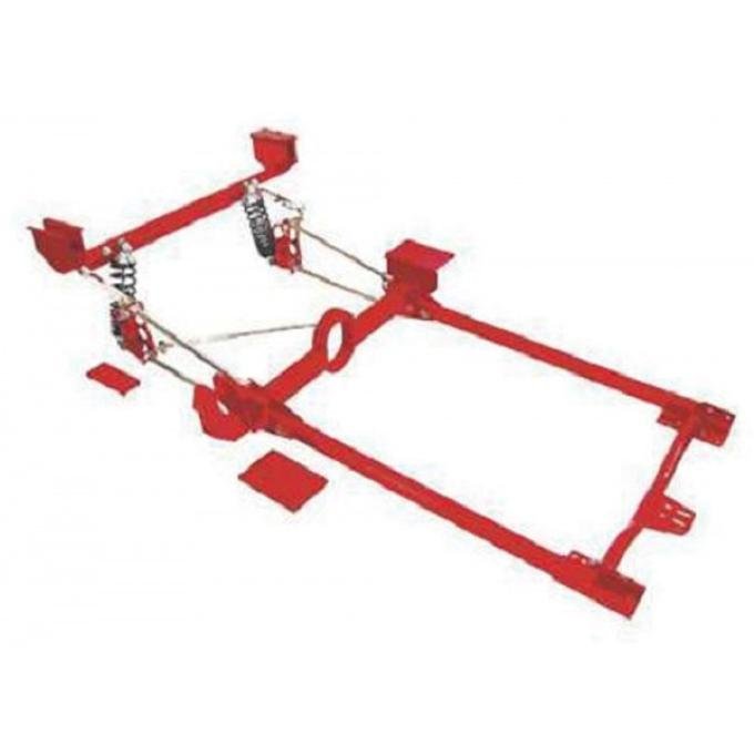 Subframe Assembly, Rear End, 4-Link & Track Bars, Nova, 1962-1967 | Plain