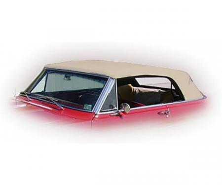 Nova Chevy II Convertible Top With Fixed Plastic Window, Cloth, 1962-1963