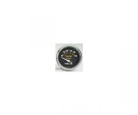 Nova Voltmeter Gauge, Carbon Fiber, AutoMeter