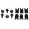 Nova Leaf Spring Front Mounting Bracket J-Nut & Bolt Set, 1968-1979