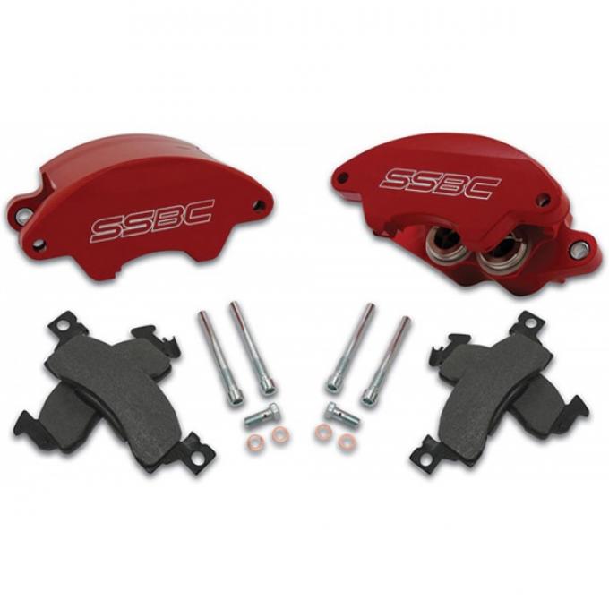 Nova Brake Calipers, 43mm Duel Piston, With High Performance Pads, For Power And Non-Power, Polished, 1968-1974