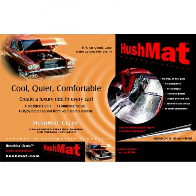 Hushmat Ultra Insulation, Door, Firewall Or Roof, For Firebird, 1970-1981