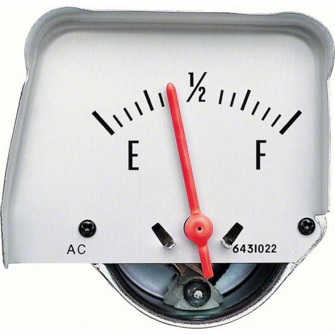 Nova Fuel Gauge, Console, Silver, 1968-1974