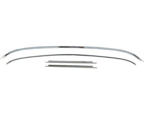 Nova And Chevy II Windshield Molding Set, Two Door Sedan, 1962-1967