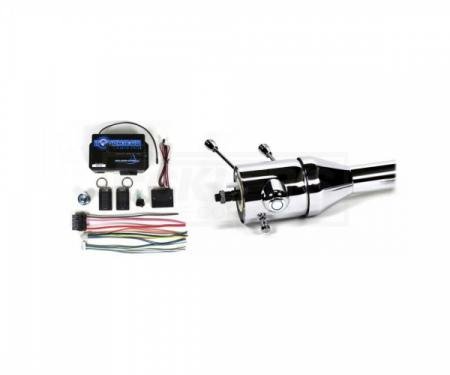 Ididit 1969-73 Nova Tilt Column Shift Steering Column with Touch-N-Go Start - Chrome