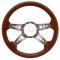 Nova And Chevy II Steering Wheel, Volante S9, Walnut Wood Finish, 1962-1979