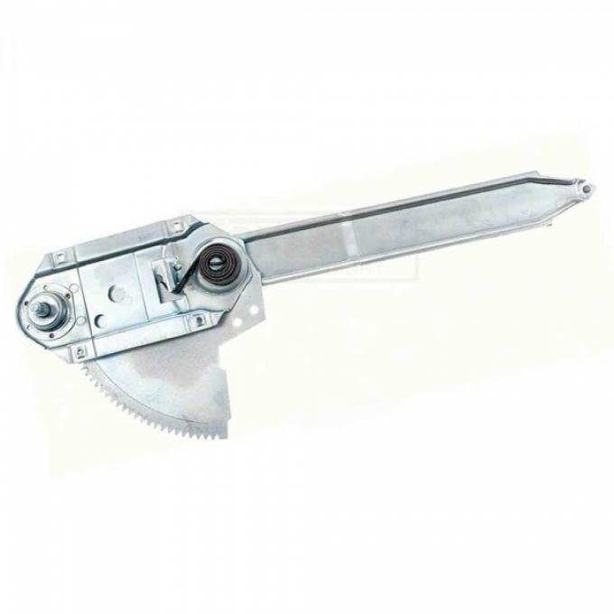 Nova Front Door Window Regulator, Four Door, Left, 1968-1972