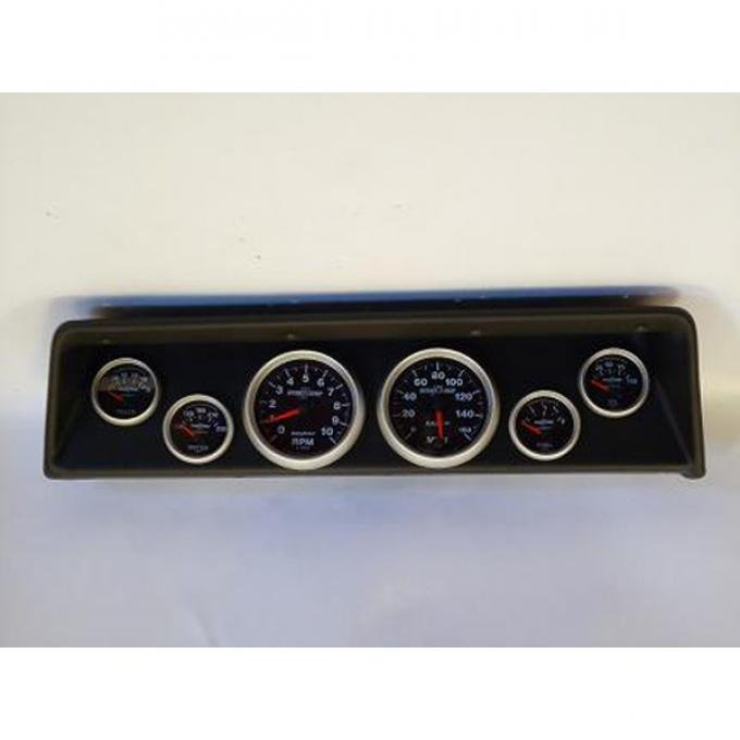 Nova Classic Dash Complete Six Gauge Panel With Sport Comp Autometer Gauges, 1966-1967