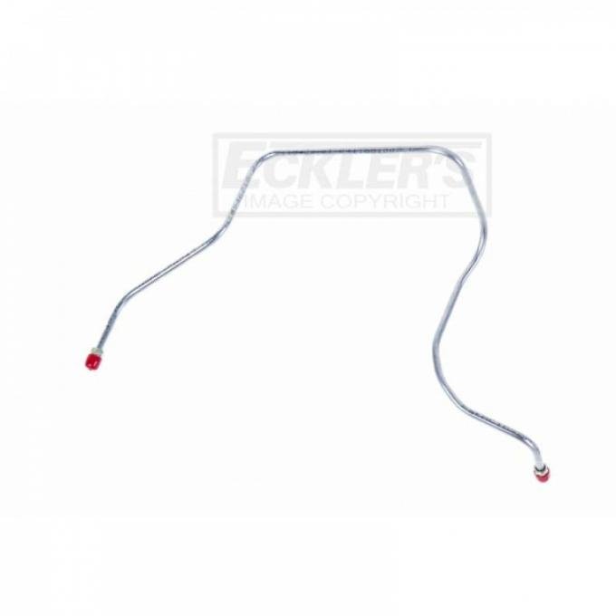 Nova Pump To Carburetor Line, Two Barrel, V8, Stainless Steel 1973-1974