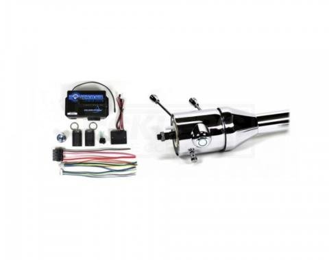 Ididit 1969-73 Nova Tilt Column Shift Steering Column with Touch-N-Go Start - Paintable Steel