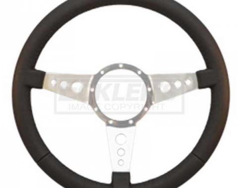 Nova And Chevy II Steering Wheel, Volante S9, Black Leather, 1962-1979