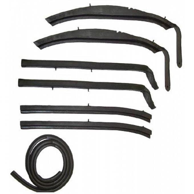 Nova Weatherstrip Kit, Convertible Top, 1962-1963