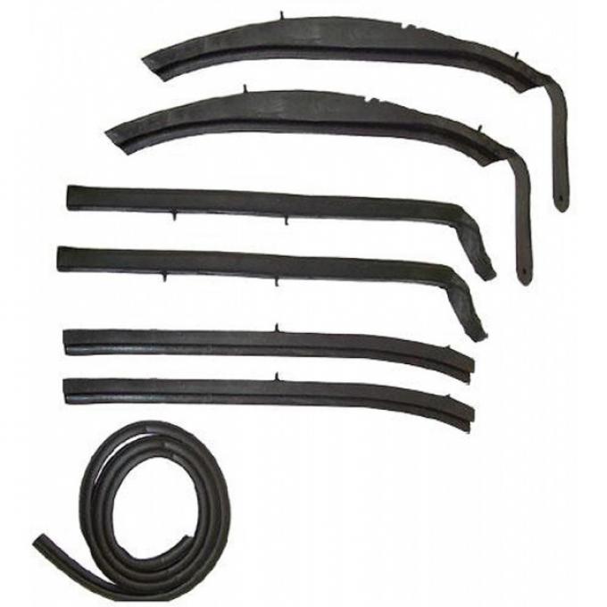 Nova Weatherstrip Kit, Convertible Top, 1962-1963