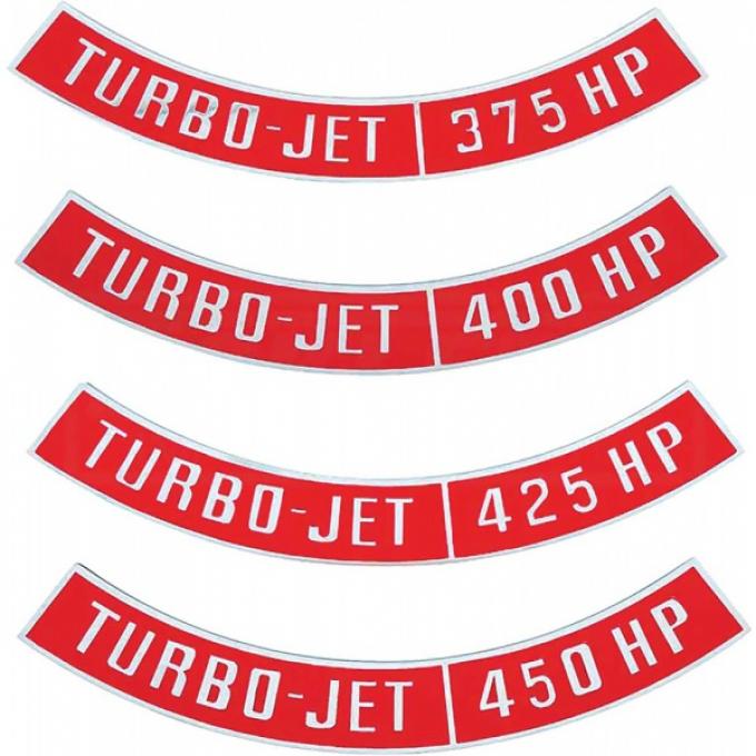 Nova And Chevy II Air Cleaner Emblem, Turbo Jet, 1962-1979