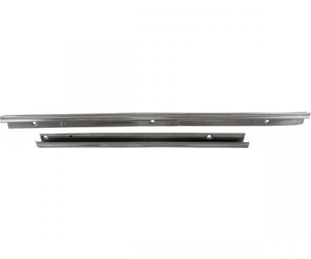 Nova And Chevy II Interior Quarter Side Panel Trim Moldings, Right, Coupe, 1966-1967