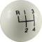 Nova Shift Knob, White, 3/8-16 Thread, 1962-1979