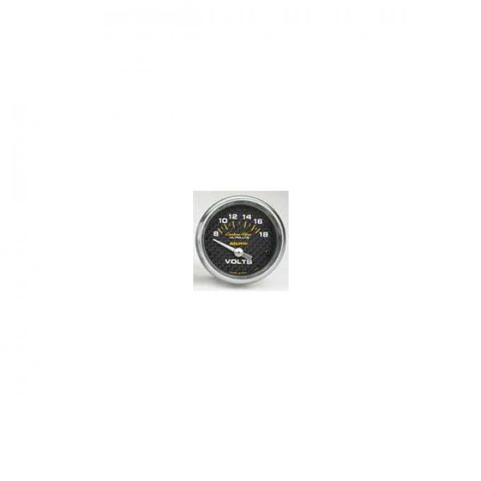 Nova Voltmeter Gauge, Carbon Fiber, AutoMeter