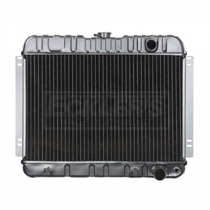 Nova And Chevy II US Radiator, Copper And Brass, Standard Duty, For Cars With V8, Automatic Transmission And Factory Air Conditioning, Four Row, 1963-1965