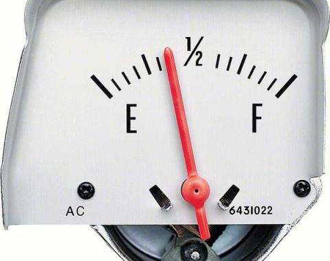 Nova Fuel Gauge, Console, Silver, 1968-1974