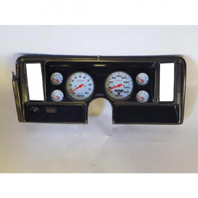 Nova Classic Dash Complete Six Gauge Panel With 5''  Autometer Gauges Phantom Electric Gauges, 1969-1976