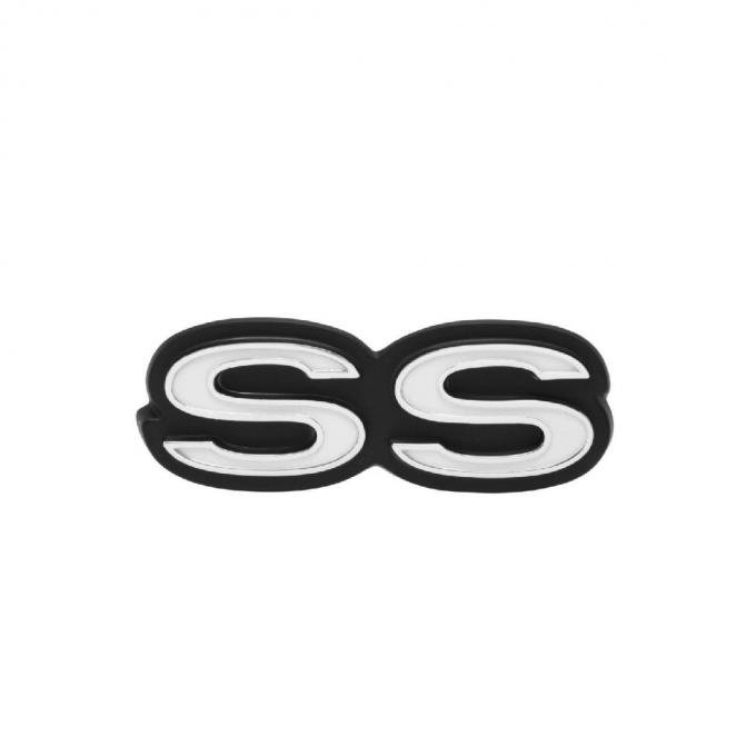 Trim Parts 70-72 Chevy II and Nova Rear Panel Emblem, SS, Each 3090