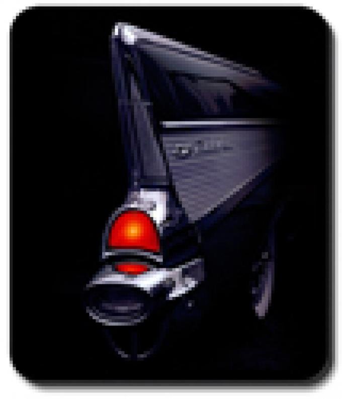 Black Car Fin Mouse Pad