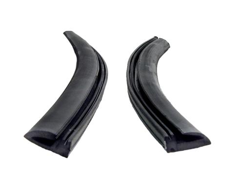 Metro Moulded Parts 1966-1967 Chevrolet Chevy II Rear Roll-Up Quarter Window Seals, for 2-Door Hardtop VS 3-X