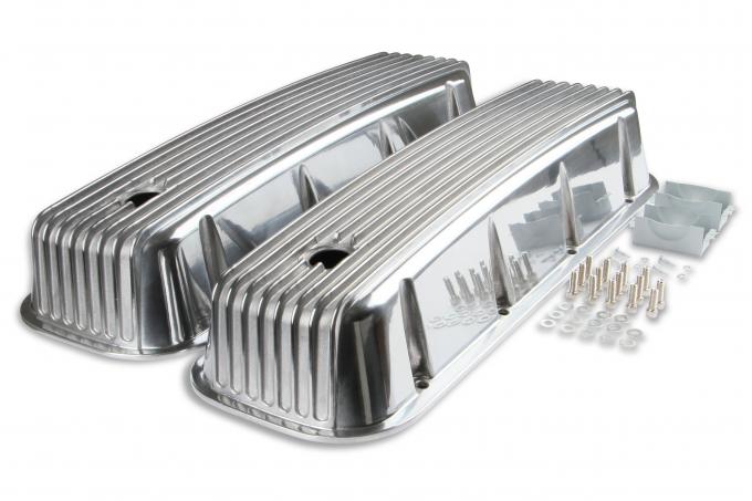 Mr. Gasket Cast Aluminum Tall Valve Covers, Polished 6859G
