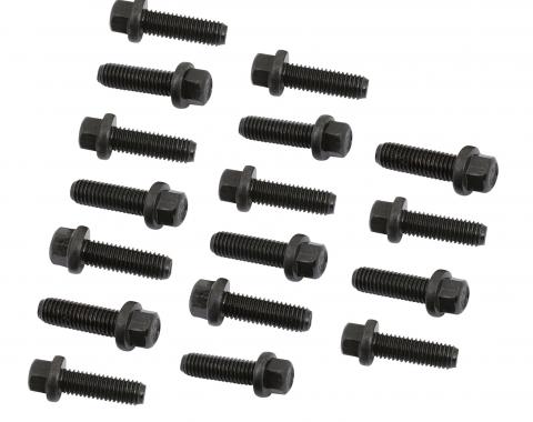 Mr. Gasket Header Bolts, M8-1.25 X 25mm Hex Head, Black Oxide 970G