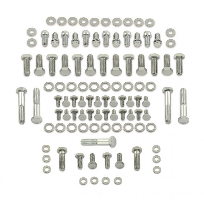 Mr. Gasket Deluxe Engine Bolt Kit, Chrome 5001