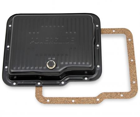 Mr. Gasket Transmission Oil Pan, Black Steel 9769BMRG