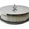 Mr. Gasket Air Cleaner, 6-1/2 Inch Diameter, 2 Inch Tall, Chrome 1486