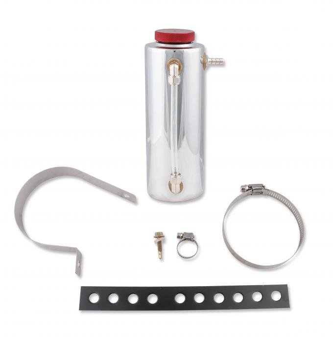 Mr. Gasket Radiator Fluid Reservoir / Recovery Tank, Polished Aluminum 9135