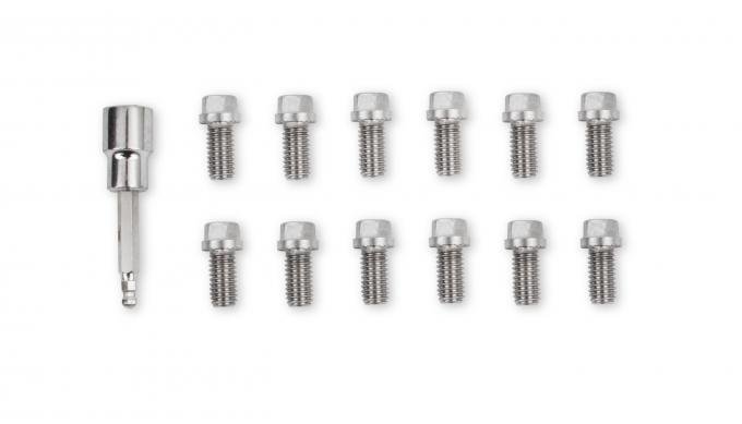 Mr. Gasket Headlock Locking Header Bolts, 3/8-16 X 3/4 Inch, Set of 12 2230G